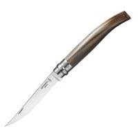 Нож филейный Opinel №10, нержавеющая сталь, рукоять светлый рог буйвола, деревянный футляр, 000711 Нож филейный Opinel №10, нержавеющая сталь, рукоять светлый рог буйвола, деревянный футляр, 000711