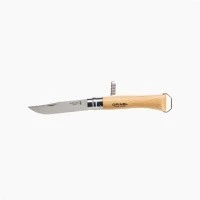 Нож Opinel №10, нержавеющая сталь, рукоять из бука, со штопором Нож Opinel №10, нержавеющая сталь, рукоять из бука, со штопором