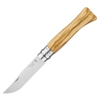 Нож Opinel №9, нержавеющая сталь, рукоять из оливкового дерева в картонной коробке, 002426 Нож Opinel №9, нержавеющая сталь, рукоять из оливкового дерева в картонной коробке, 002426