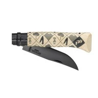 Нож Opinel №08, нержавеющая сталь, рукоять из граба, с черным лезвием, 002399 Нож Opinel №08, нержавеющая сталь, рукоять из граба, с черным лезвием, 002399
