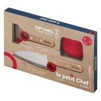 Набор ножей Opinel Le Petit Chef Set (Нож шеф-повара+нож для овощей+защита пальцев), 001746 Набор ножей Opinel Le Petit Chef Set (Нож шеф-повара+нож для овощей+защита пальцев), 001746