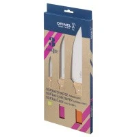 Набор ножей Opinel Parallele POP trio set №126, №118, №120, дерев. рукоять, нерж, сталь, кор. 002134