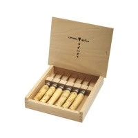 Набор в деревянной коробке из 6 ножей Opinel №7 Nature, нержавеющая сталь, рукоять самшит, гравировк, 001555 Набор в деревянной коробке из 6 ножей Opinel №7 Nature, нержавеющая сталь, рукоять самшит, гравировк, 001555