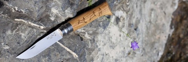 Нож Opinel №8 Animalia, нержавеющая сталь, рукоять дуб, гравировка серна, 001621 Нож Opinel №8 Animalia, нержавеющая сталь, рукоять дуб, гравировка серна, 001621