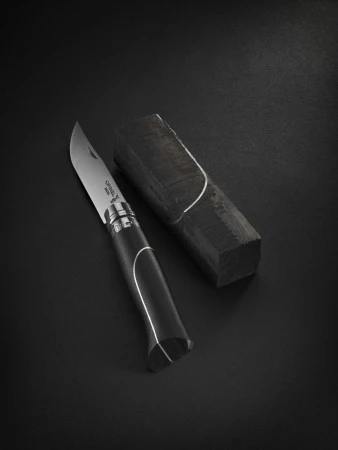 Нож Opinel №8 Ellipse, рукоять африканское дерево с алюминиевой вставкой, футляр, 002347 Нож Opinel №8 Ellipse, рукоять африканское дерево с алюминиевой вставкой, футляр, 002347