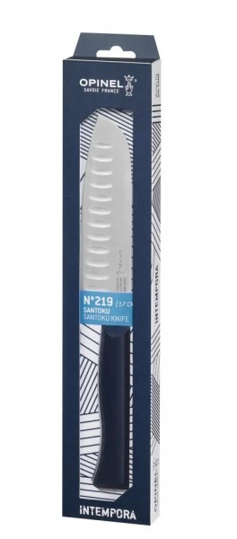 Нож шеф-повара Opinel №219, Santoku, пластиковая ручка, нерж, сталь. 002219 Нож шеф-повара Opinel №219, Santoku, пластиковая ручка, нерж, сталь. 002219