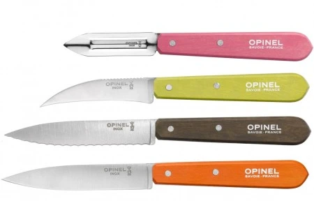 Набор ножей Opinel Less Essentieles, нержавеющая сталь, (4 шт./уп.), 001452 Набор ножей Opinel Less Essentieles, нержавеющая сталь, (4 шт./уп.), 001452