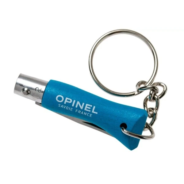 Нож-брелок Opinel №2, нержавеющая сталь, голубой, 001428B Нож-брелок Opinel №2, нержавеющая сталь, голубой, 001428B