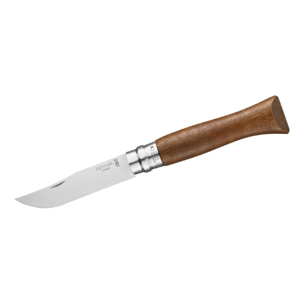Нож Opinel №9, нержавеющая сталь, ореховая рукоять в картонной коробке, 002425 Нож Opinel №9, нержавеющая сталь, ореховая рукоять в картонной коробке, 002425