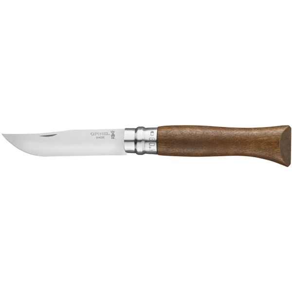 Нож Opinel №9, нержавеющая сталь, ореховая рукоять в картонной коробке, 002425 Нож Opinel №9, нержавеющая сталь, ореховая рукоять в картонной коробке, 002425
