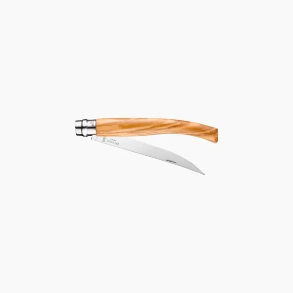Нож филейный Opinel №12, нержавеющая сталь, рукоять оливковое дерево Нож филейный Opinel №12, нержавеющая сталь, рукоять оливковое дерево