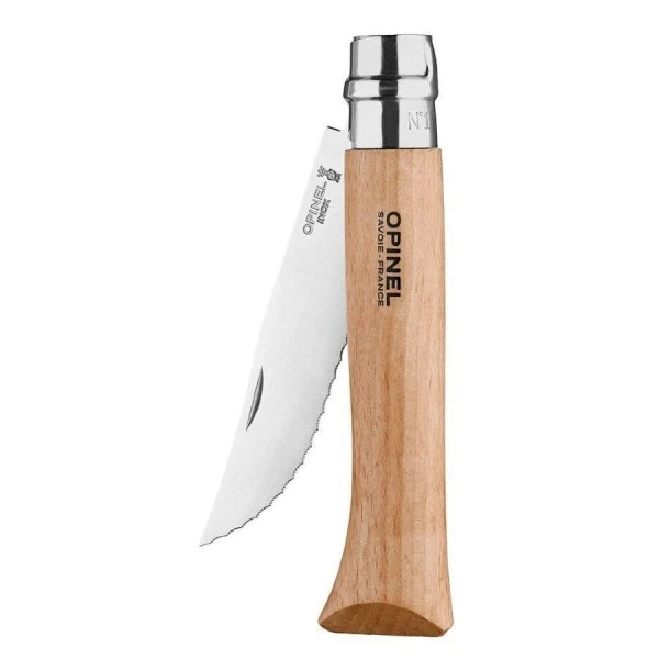 Нож Opinel №12, нержавеющая сталь, рукоять из бука, серрейторная заточка, 002441 Нож Opinel №12, нержавеющая сталь, рукоять из бука, серрейторная заточка, 002441