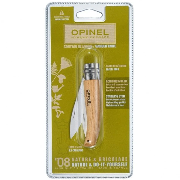 Нож Opinel №8 садовый, нержавеющая сталь, блистер, 001216 Нож Opinel №8 садовый, нержавеющая сталь, блистер, 001216