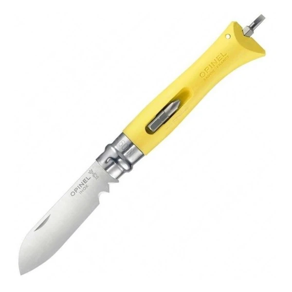 Набор-дисплей Opinel, 12 ножей №9 DIY из нержав стали, 6 серых + 6 желтых, 001805 Набор-дисплей Opinel, 12 ножей №9 DIY из нержав стали, 6 серых + 6 желтых, 001805