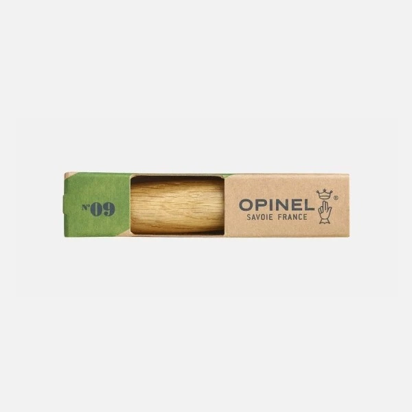 Нож Opinel №9, нержавеющая сталь, дубовая рукоять в картонной коробке 002424 Нож Opinel №9, нержавеющая сталь, дубовая рукоять в картонной коробке 002424