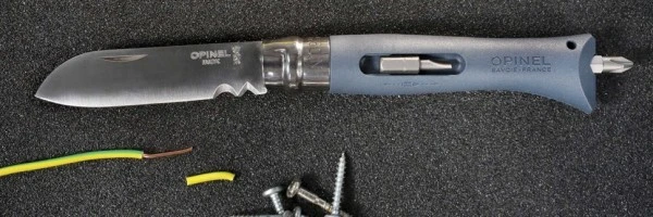 Нож Opinel №09 DIY, нержавеющая сталь, сменные биты, серый, блистер, 002139 Нож Opinel №09 DIY, нержавеющая сталь, сменные биты, серый, блистер, 002139
