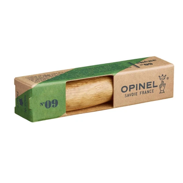Нож Opinel №9, нержавеющая сталь, дубовая рукоять в картонной коробке 002424 Нож Opinel №9, нержавеющая сталь, дубовая рукоять в картонной коробке 002424
