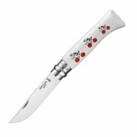 Нож Opinel №8, Tour de France - Polka dot jersey, 001912 Нож Opinel №8, Tour de France - Polka dot jersey, 001912