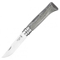 Нож Opinel №08, нержавеющая сталь, ручка из березы, серая  ручка, 002389 Нож Opinel №08, нержавеющая сталь, ручка из березы, серая  ручка, 002389