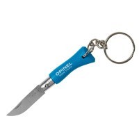Нож-брелок Opinel №2, нержавеющая сталь, голубой, 001428B Нож-брелок Opinel №2, нержавеющая сталь, голубой, 001428B