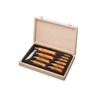 Набор Opinel в деревянной коробке с крышкой из 10 ножей разных размеров из углеродистой стали, 183102 Набор Opinel в деревянной коробке с крышкой из 10 ножей разных размеров из углеродистой стали, 183102