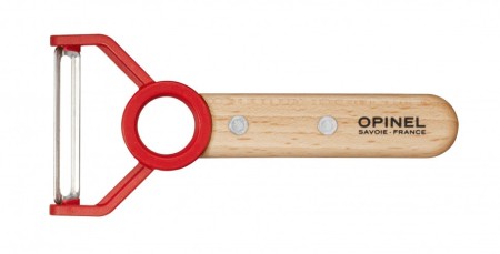 Нож для чистки овощей Opinel Peeler, деревянная рукоять, нержавеющая сталь, коробка, 001745