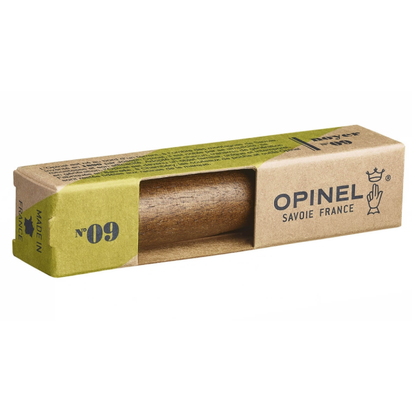 Нож Opinel №9, нержавеющая сталь, ореховая рукоять в картонной коробке, 002425 Нож Opinel №9, нержавеющая сталь, ореховая рукоять в картонной коробке, 002425