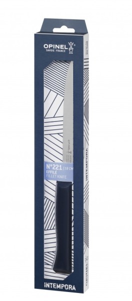 Нож филейный Opinel №221, пластиковая рукоять, нержавеющая сталь, 002221