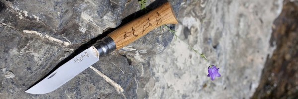 Нож Opinel №8 Animalia, нержавеющая сталь, рукоять дуб, гравировка серна, 001621 Нож Opinel №8 Animalia, нержавеющая сталь, рукоять дуб, гравировка серна, 001621
