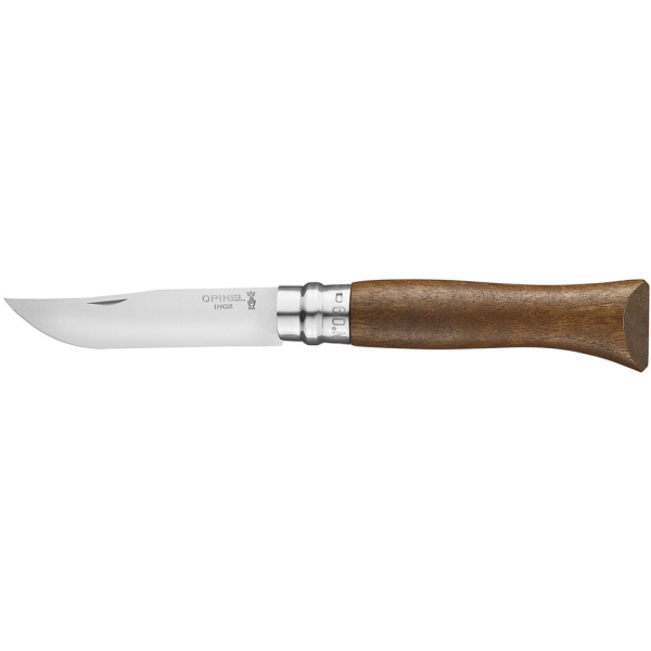 Нож Opinel №9, нержавеющая сталь, ореховая рукоять в картонной коробке, 002425 Нож Opinel №9, нержавеющая сталь, ореховая рукоять в картонной коробке, 002425
