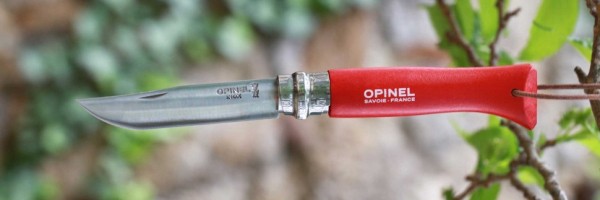 Нож Opinel №8 Trekking, нержавеющая сталь, красный, с чехлом, 001890 Нож Opinel №8 Trekking, нержавеющая сталь, красный, с чехлом, 001890