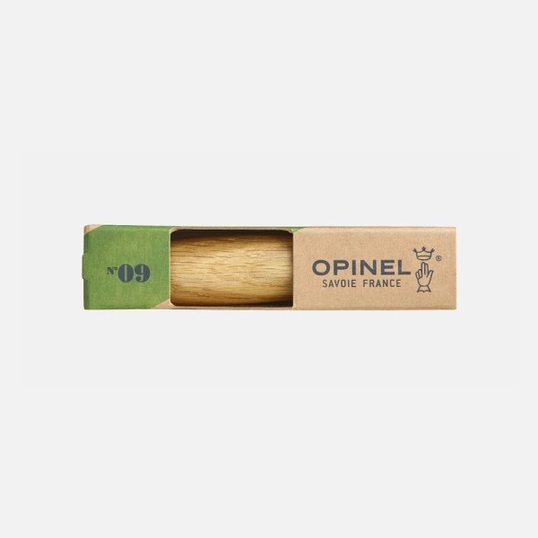Нож Opinel №9, нержавеющая сталь, дубовая рукоять в картонной коробке 002424 Нож Opinel №9, нержавеющая сталь, дубовая рукоять в картонной коробке 002424