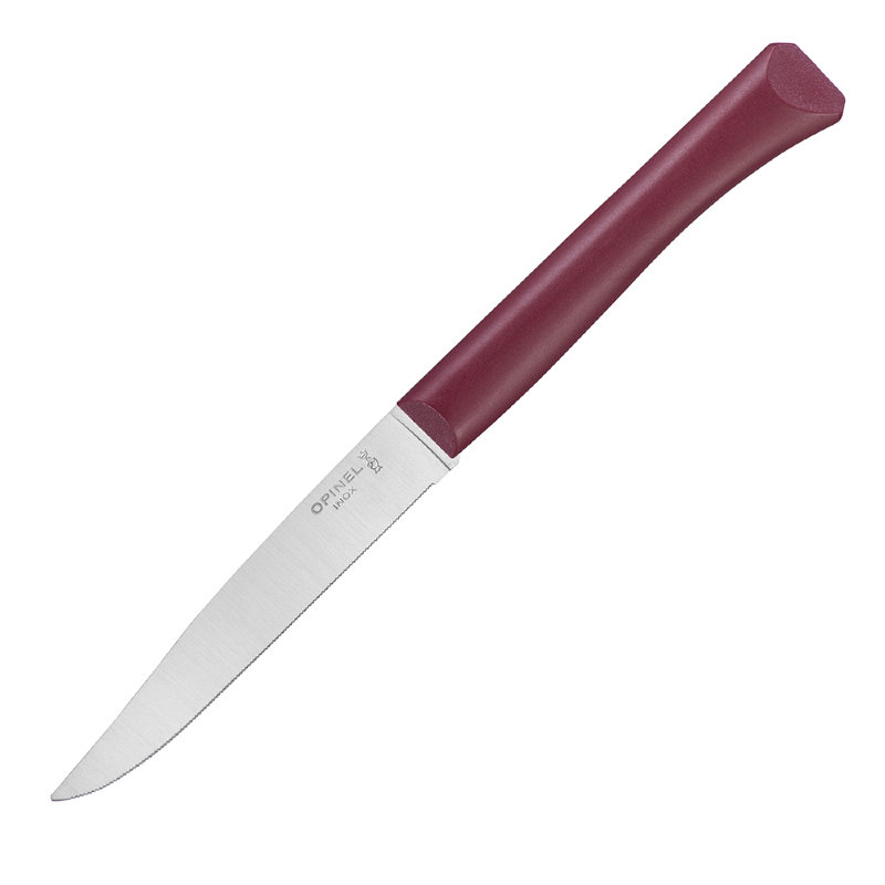 Нож столовый Opinel N°125, полимерная ручка, нерж, сталь, темно-красный. 002196