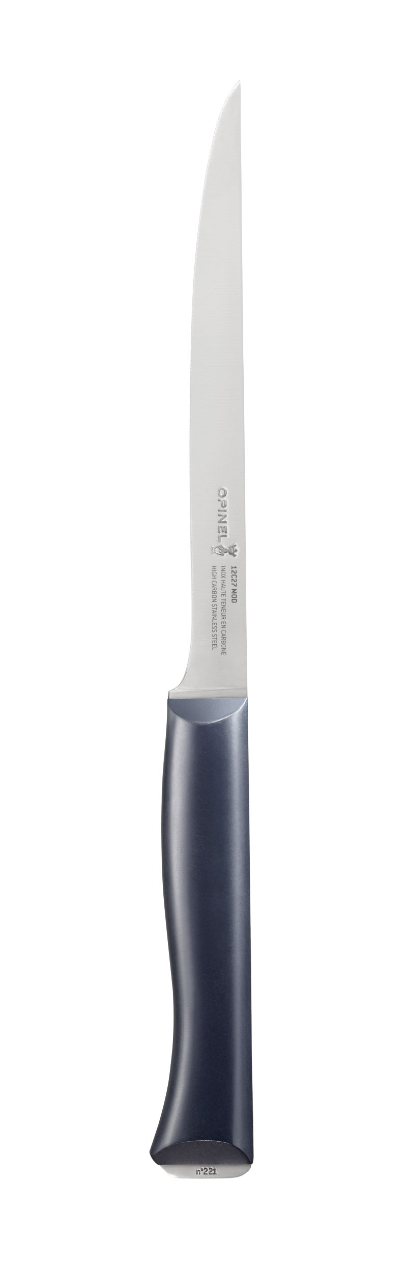 Нож филейный Opinel №221, деревянная рукоять, нержавеющая сталь, 002221