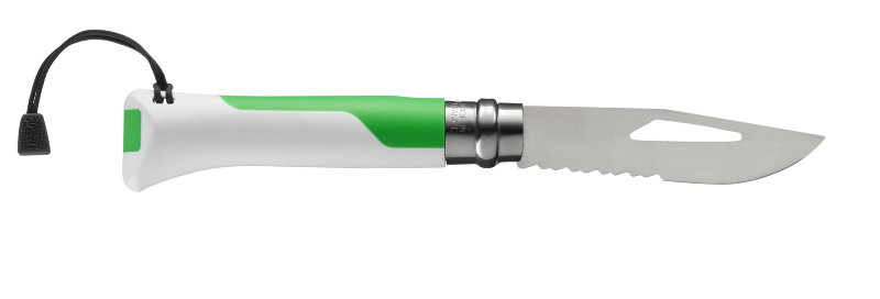 Нож Opinel №8 Fluo Green, зеленый, 002319