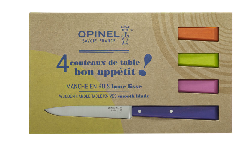 Набор столовых ножей Opinel POP N°125 , дерев. рукоять, нерж, сталь, кор. 001532