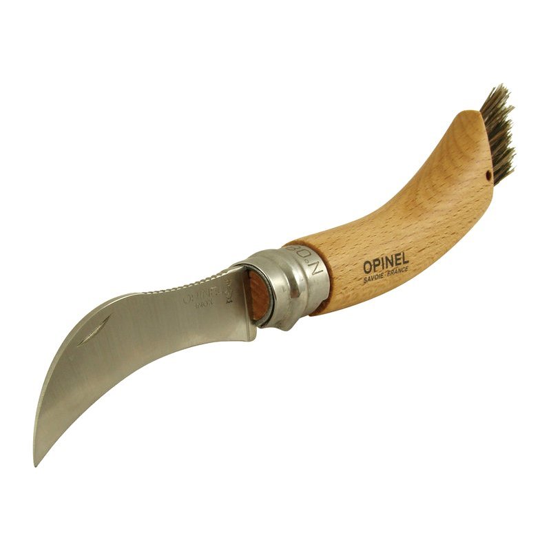 Нож грибника Opinel №8, нержавеющая сталь, рукоять бук, дисплей набор 12 шт