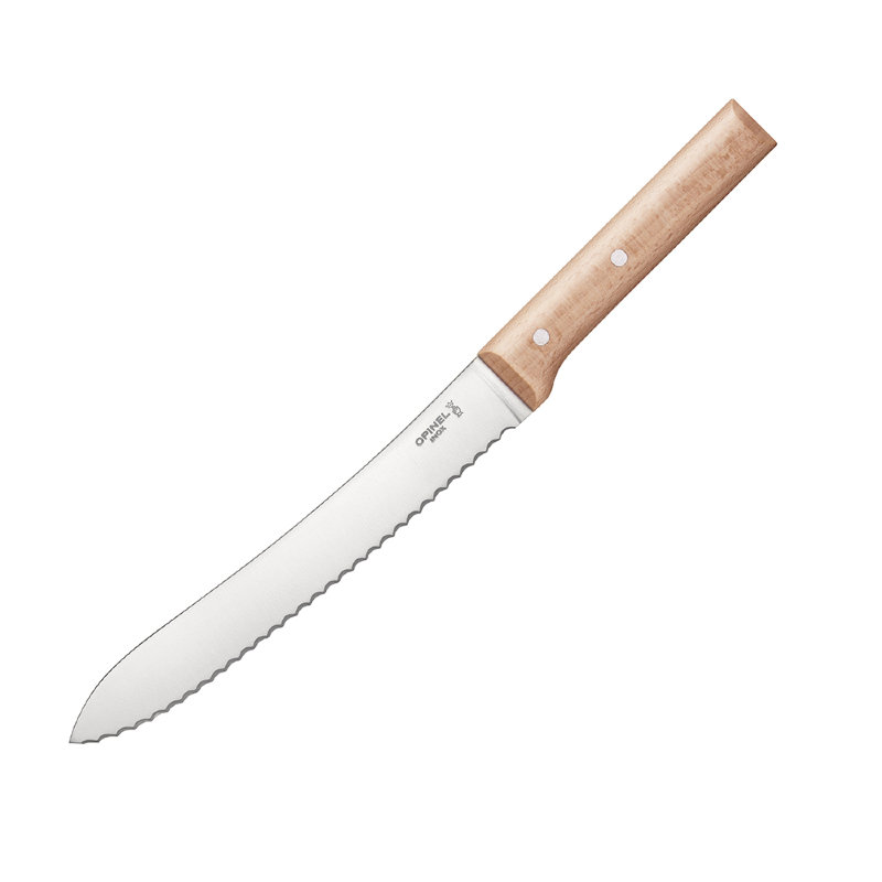 Нож для хлеба Opinel №124, деревянная рукоять, нержавеющая сталь, 001816
