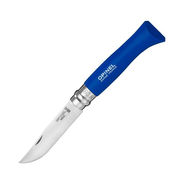 Нож Opinel №8 Trekking, нержавеющая сталь, синий, с чехлом