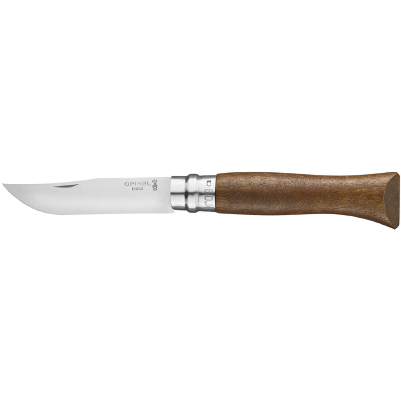 Нож Opinel №9, нержавеющая сталь, ореховая рукоять в картонной коробке, 002425