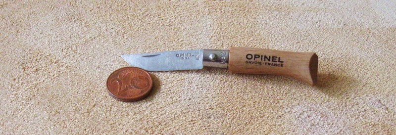 Нож Opinel №2, нержавеющая сталь, рукоять из бука