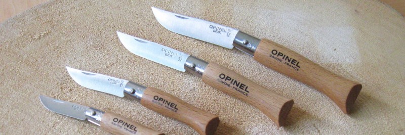 Нож Opinel №4, нержавеющая сталь, рукоять из бука